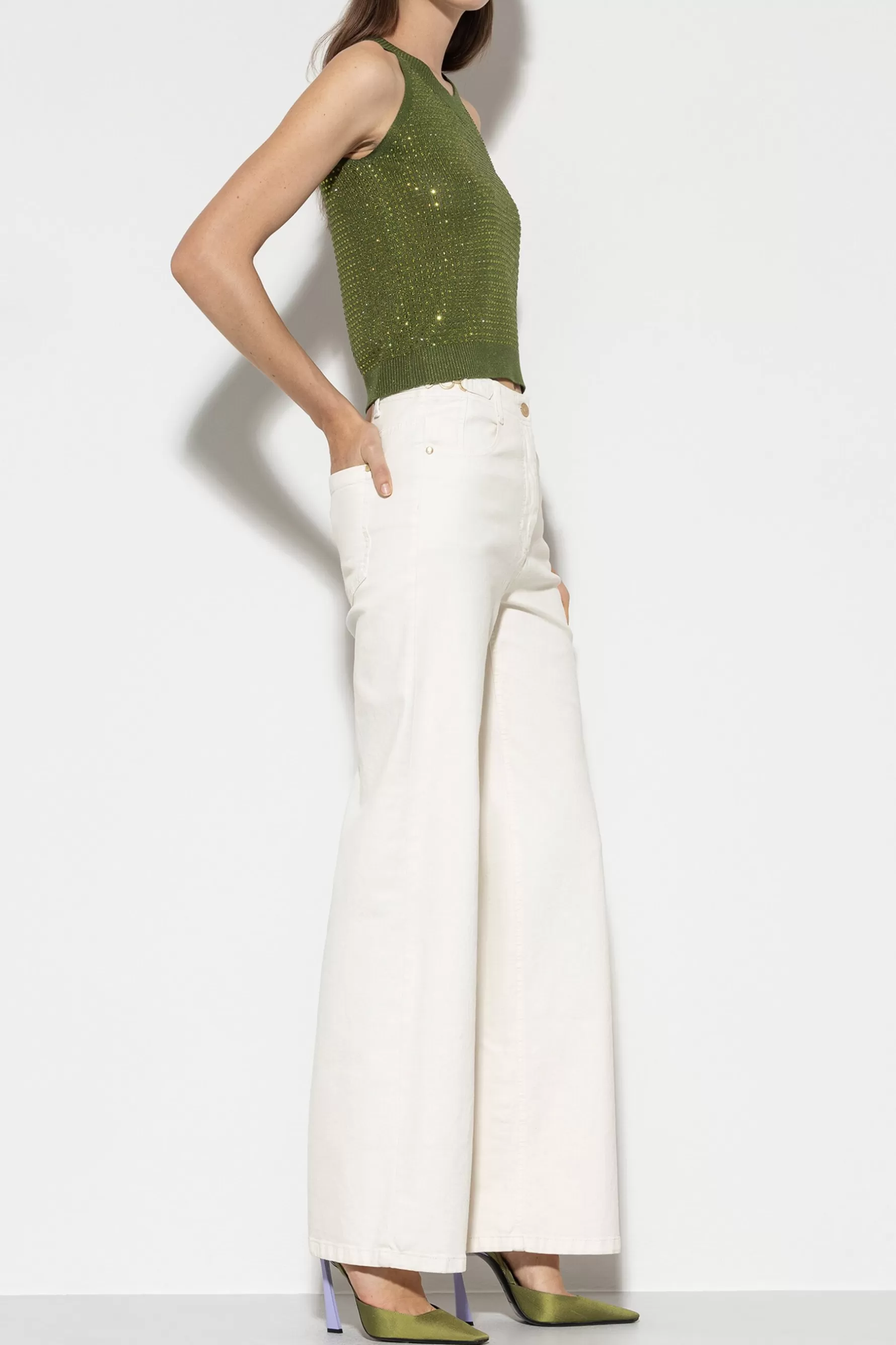 Hosen | Denim-LUISA CERANO Authentic-Twill-Denim