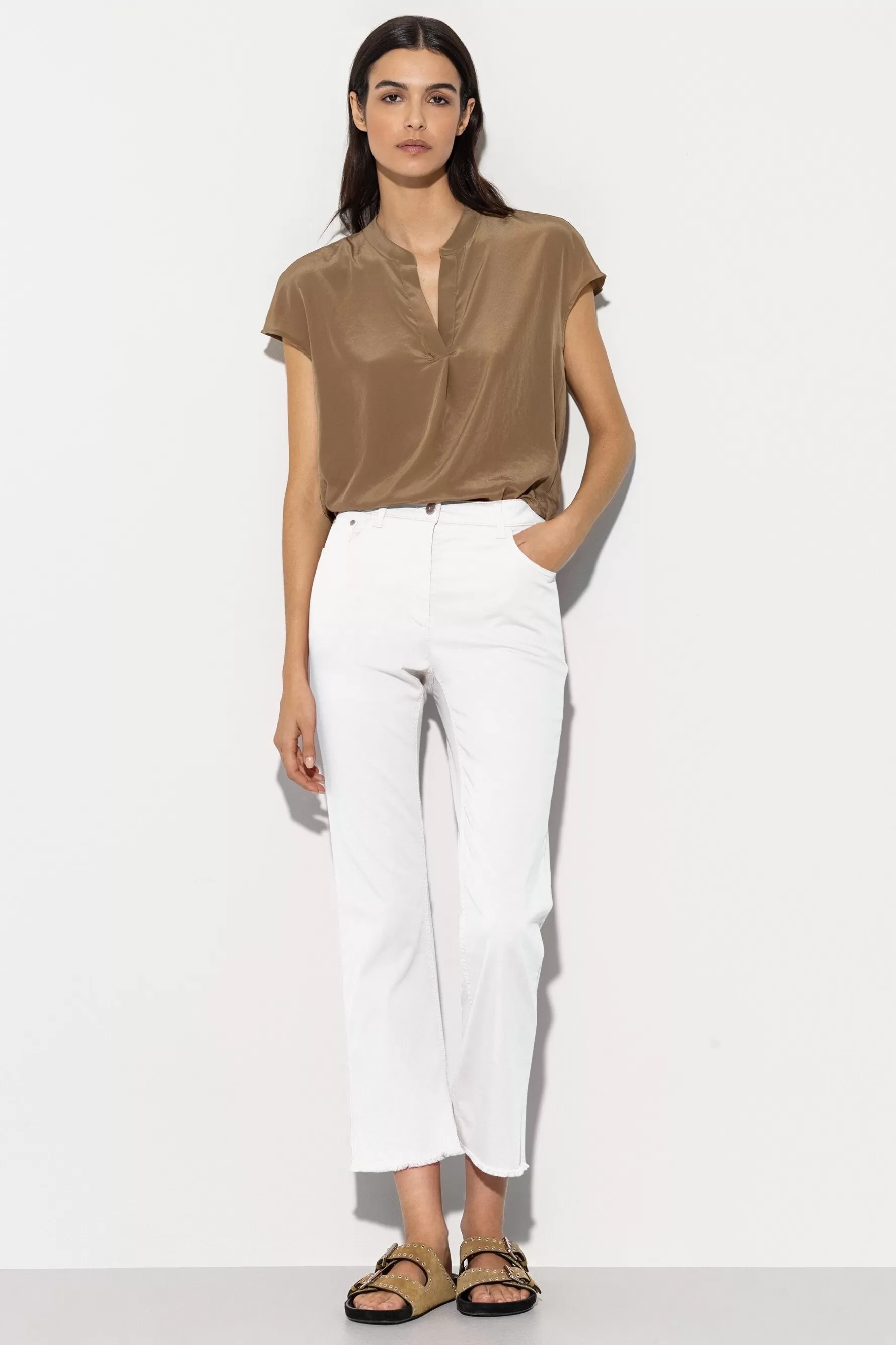 Hosen | Denim-LUISA CERANO Babyflare-Colour-Denim