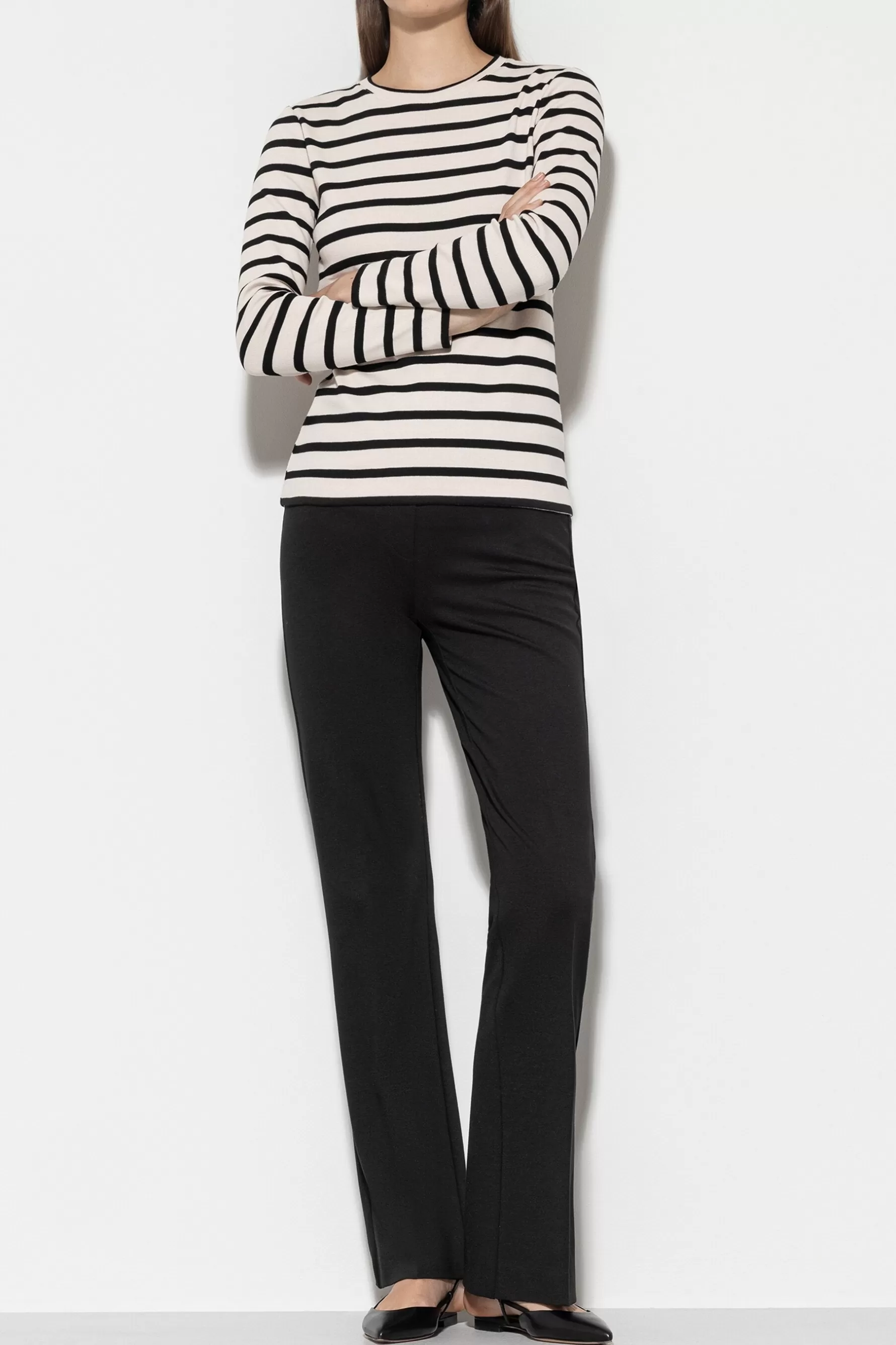 Sets | Hosen-LUISA CERANO Bootcut Aus Punto-Milano