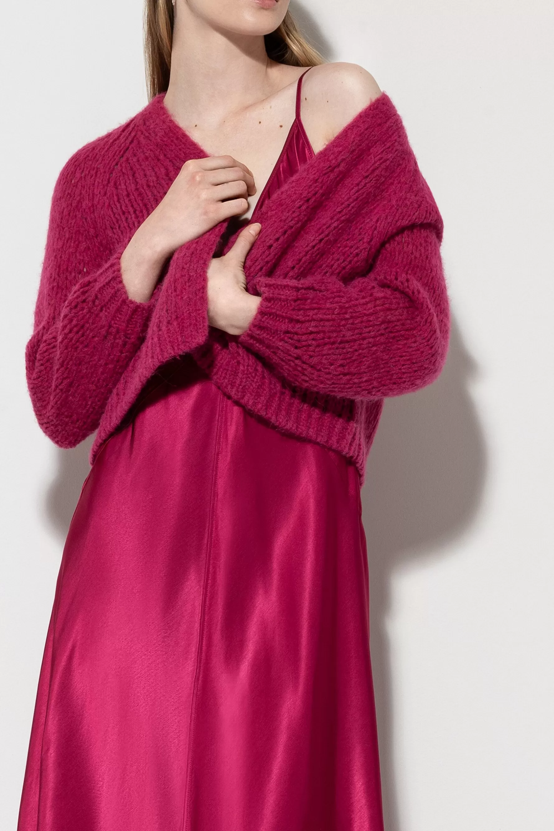 Strick-LUISA CERANO Cardigan Aus Alpaka-Mix