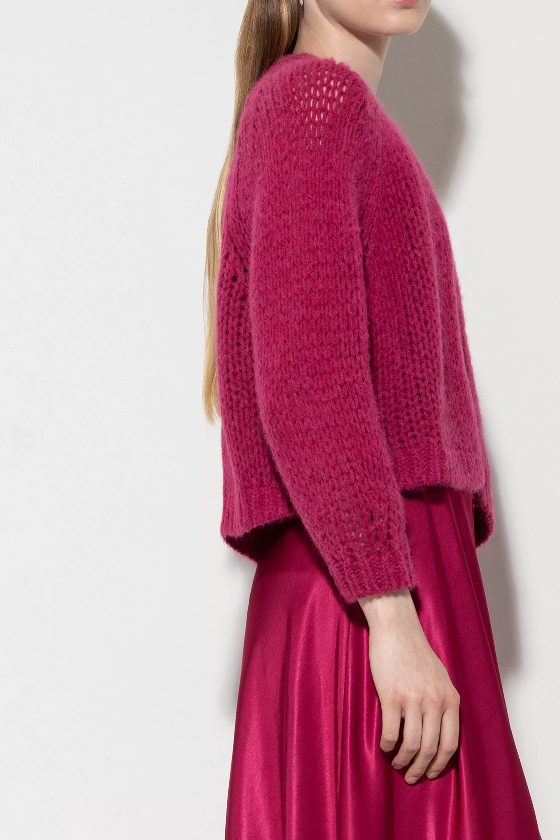 Strick-LUISA CERANO Cardigan Aus Alpaka-Mix
