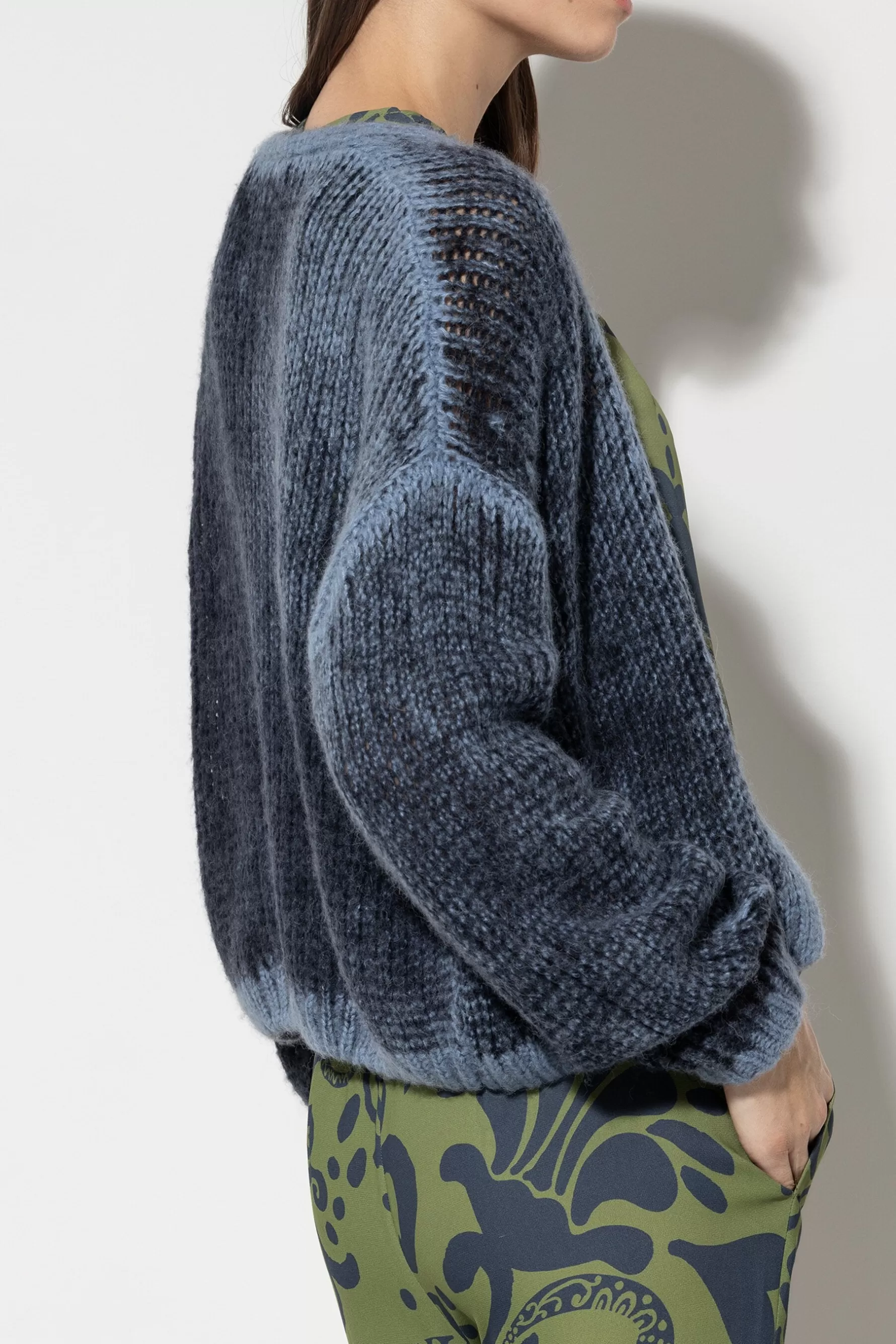 Strick-LUISA CERANO Cardigan Mit Spray-Effekt smoky blue / greyish blue