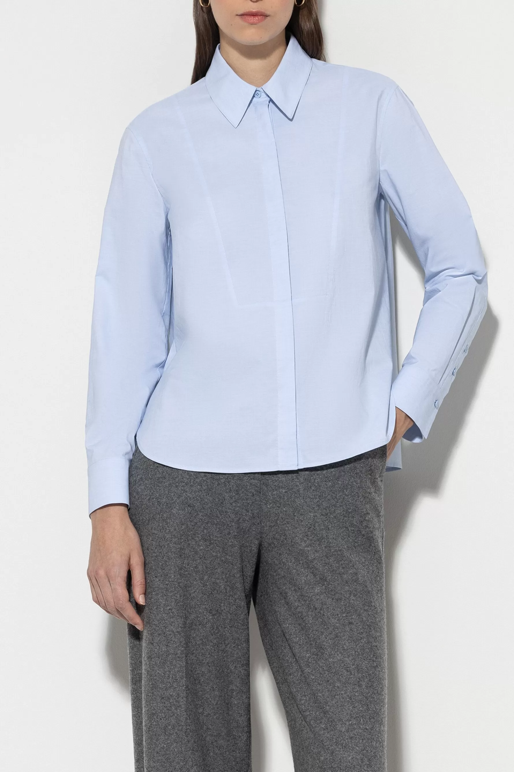 Blusen-LUISA CERANO Chambray-Hemdbluse