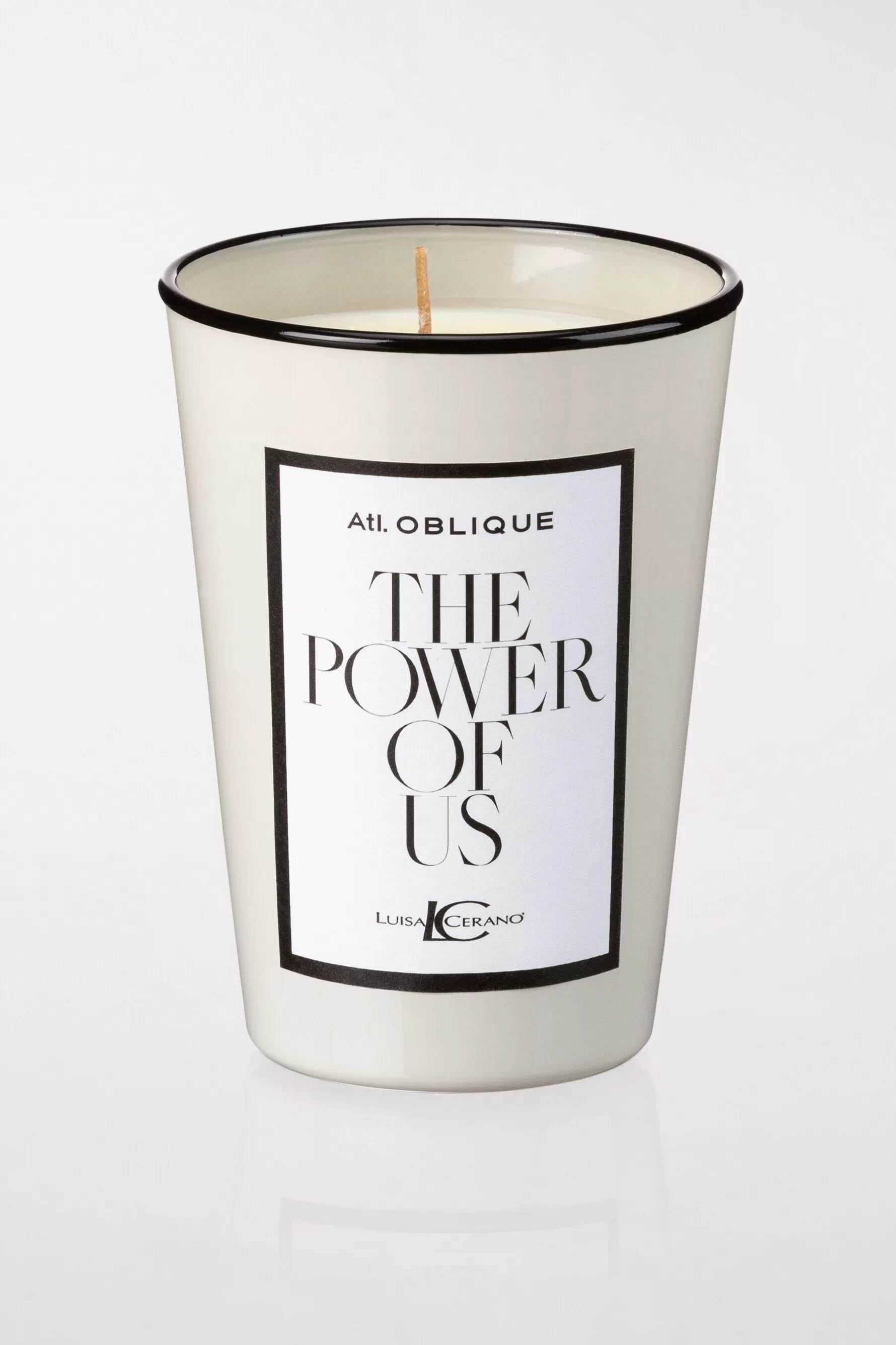 Accessoires-LUISA CERANO Duftkerze "THE POWER OF US" off-white