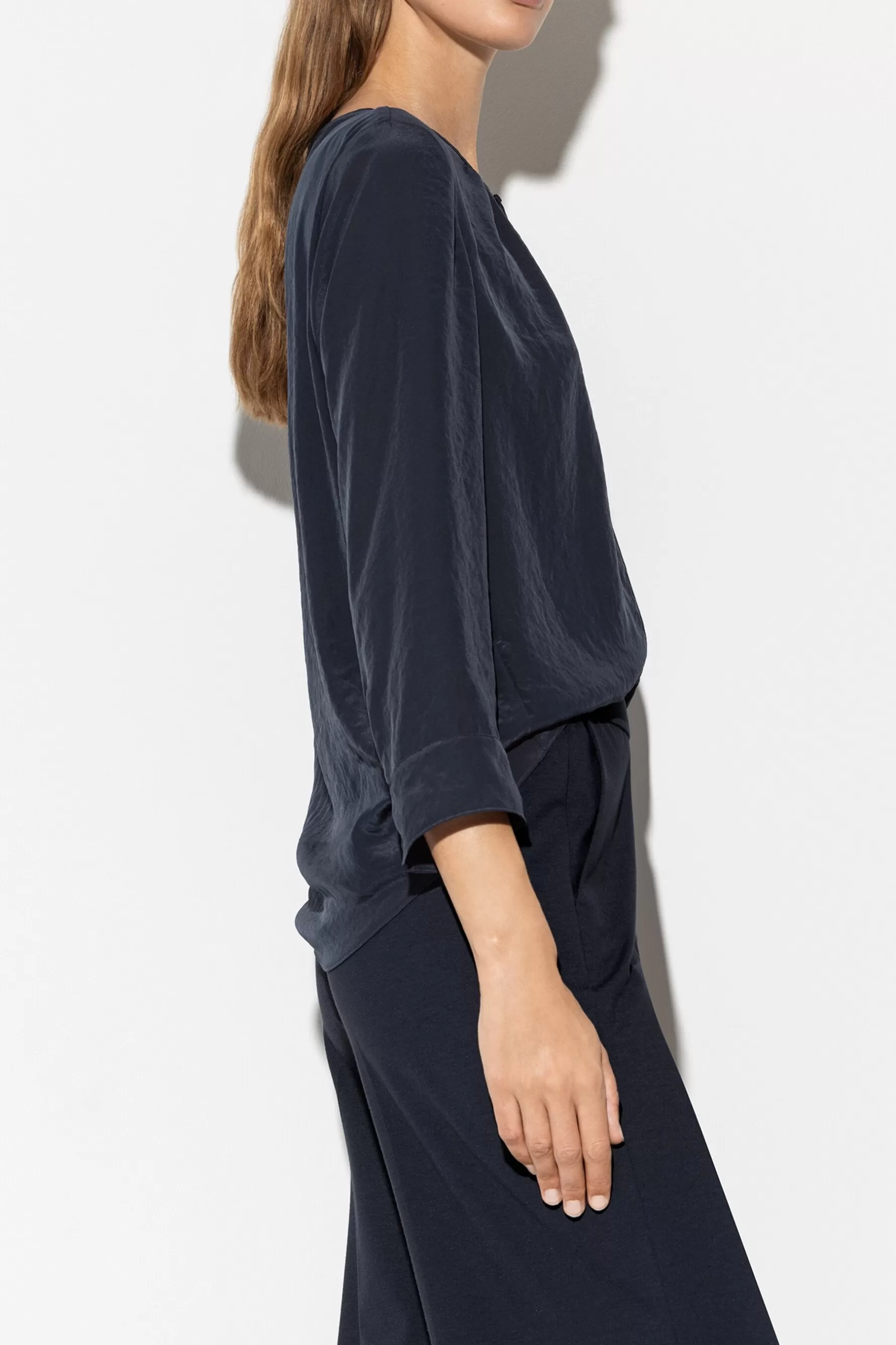 Blusen-LUISA CERANO Fließendes Blusenshirt dark navy