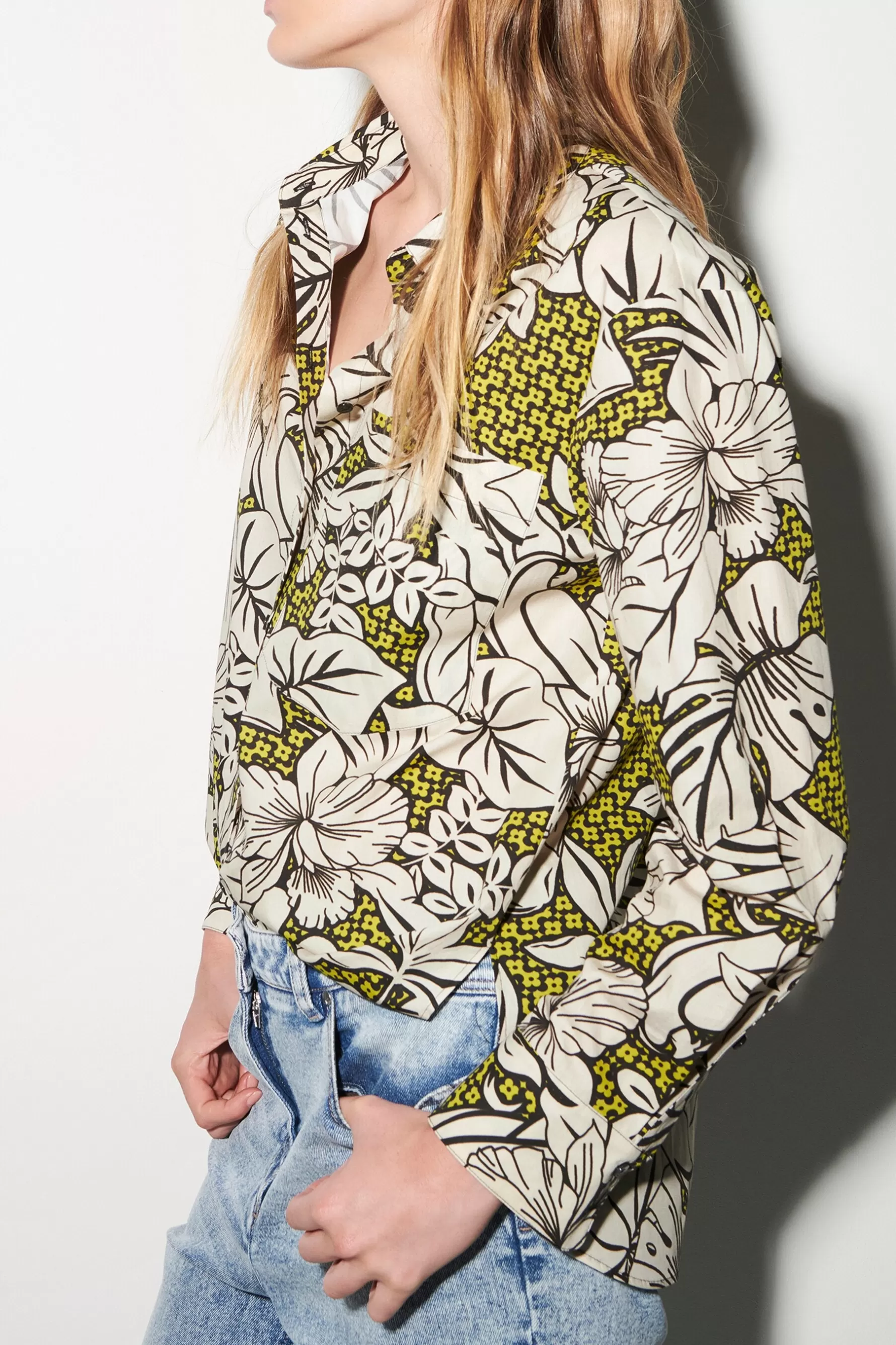 Blusen-LUISA CERANO Hemdbluse Mit Leaf-Print multi