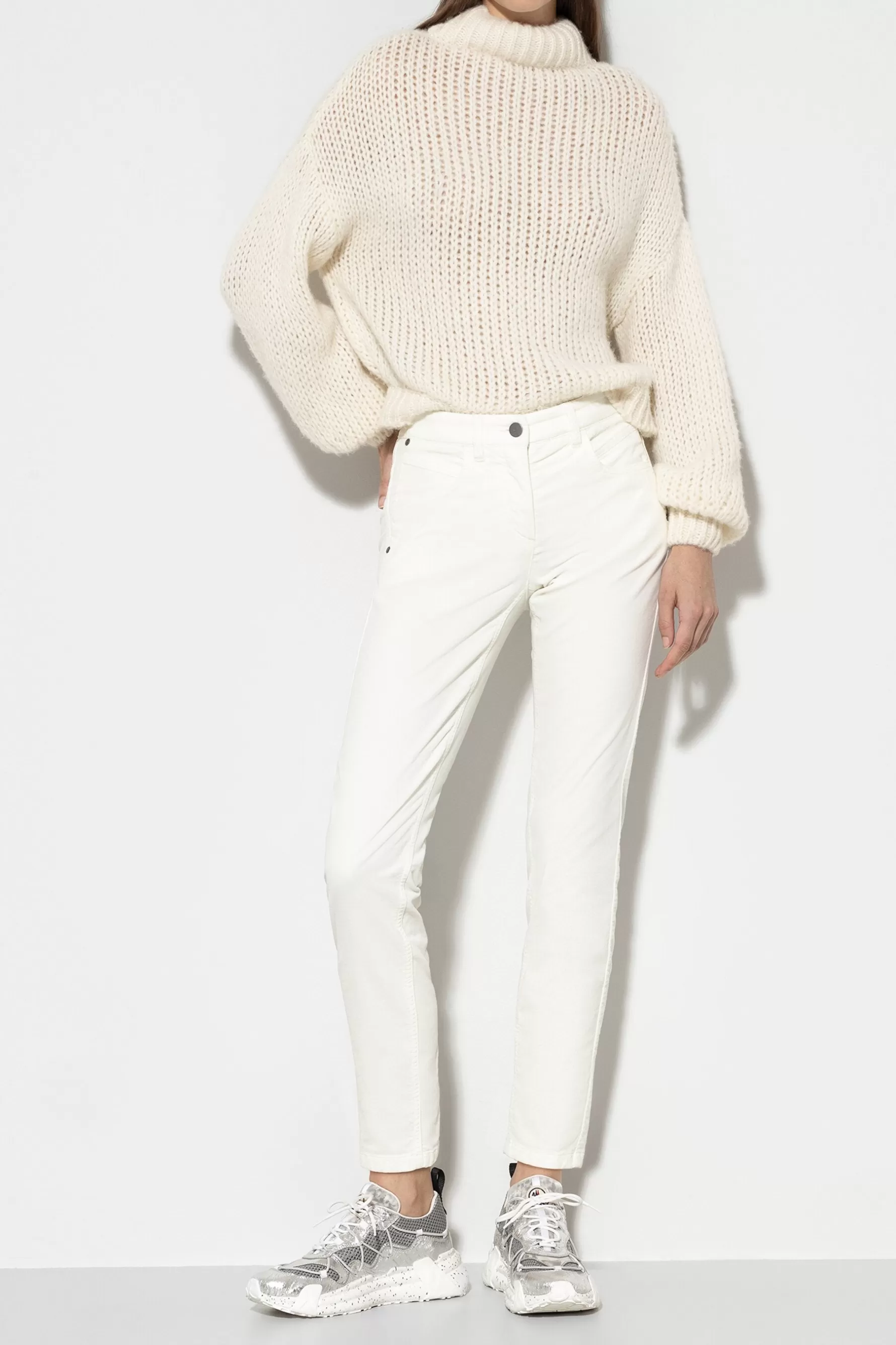 Hosen-LUISA CERANO High-Stretch-Velvet-Pants