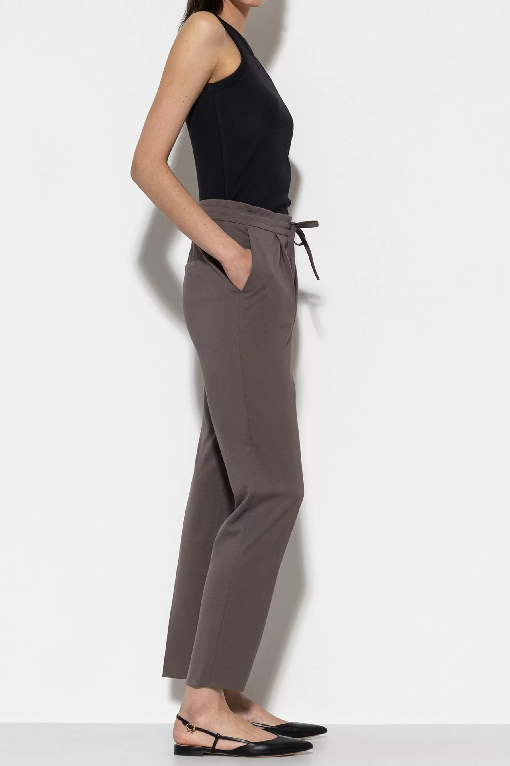 Sets | Hosen-LUISA CERANO Joggpants Aus Punto-Milano taupe