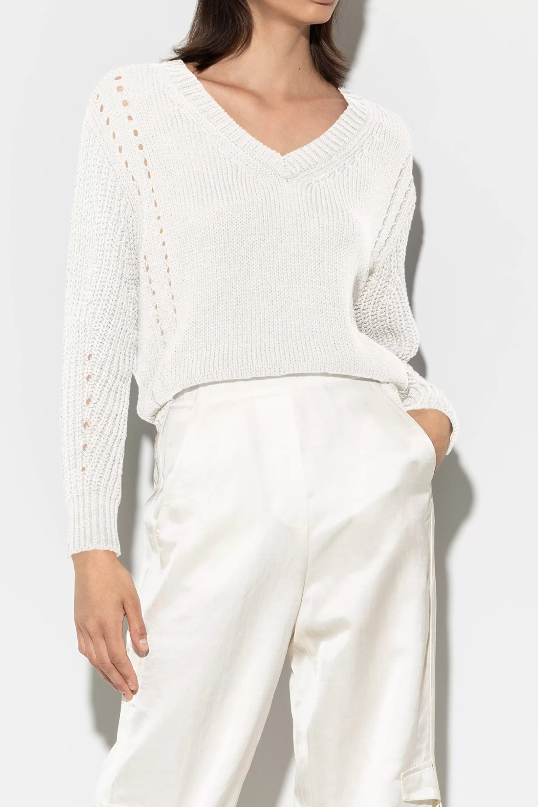 Strick-LUISA CERANO Pullover Mit Ajour-Details