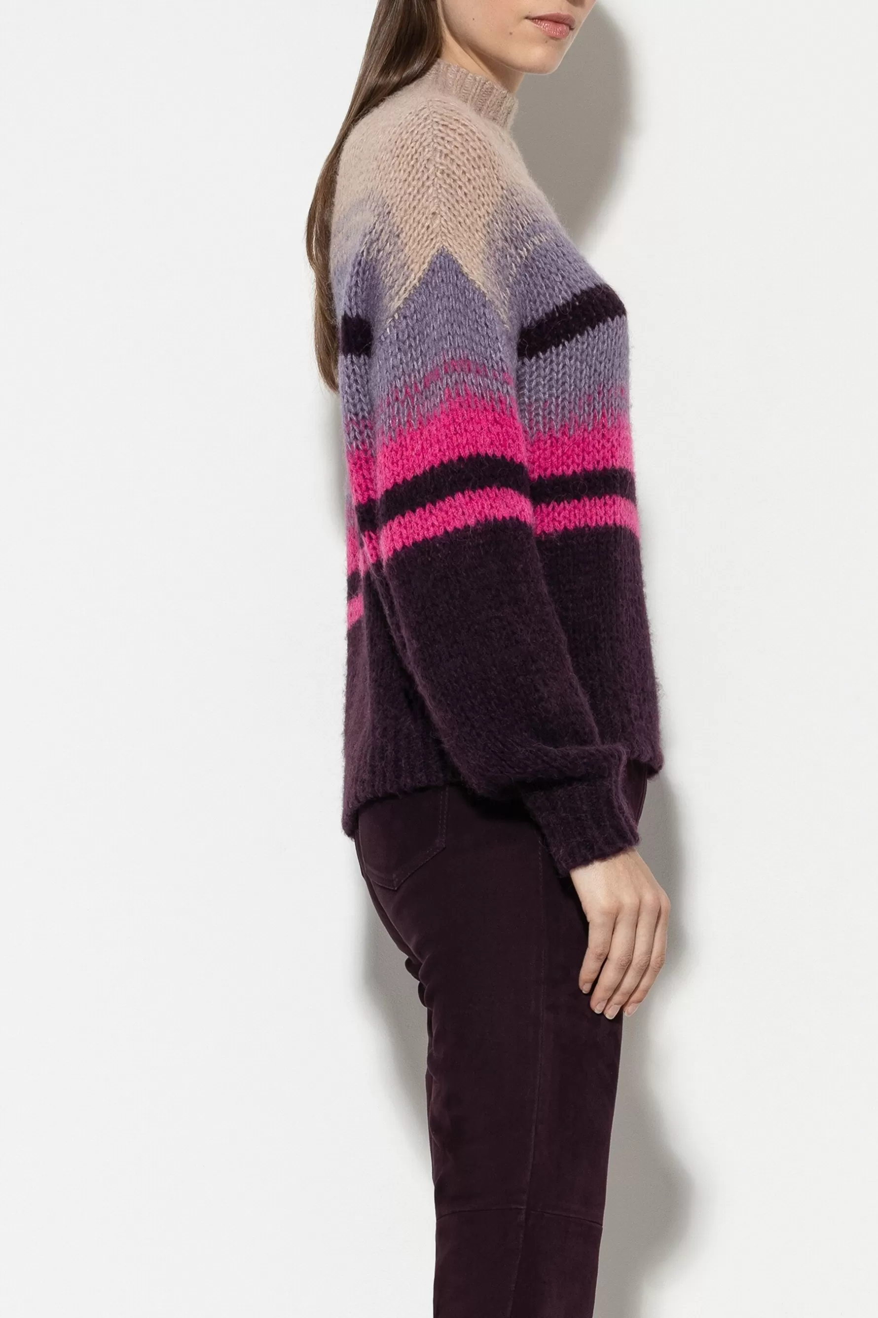 Strick-LUISA CERANO Pullover Mit Fancy-Stripe multi