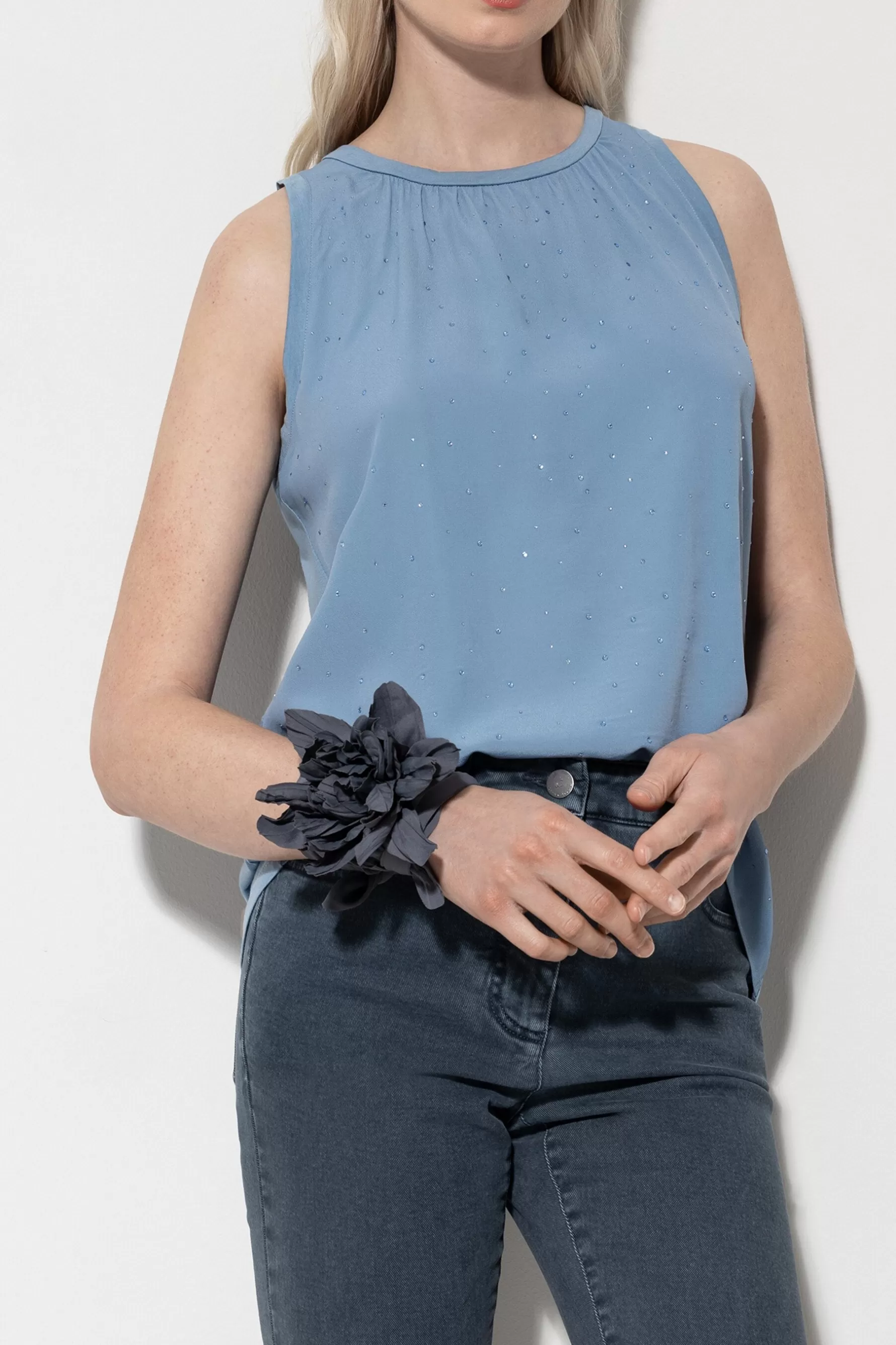 Accessoires-LUISA CERANO Schal Mit Blumen-Detail