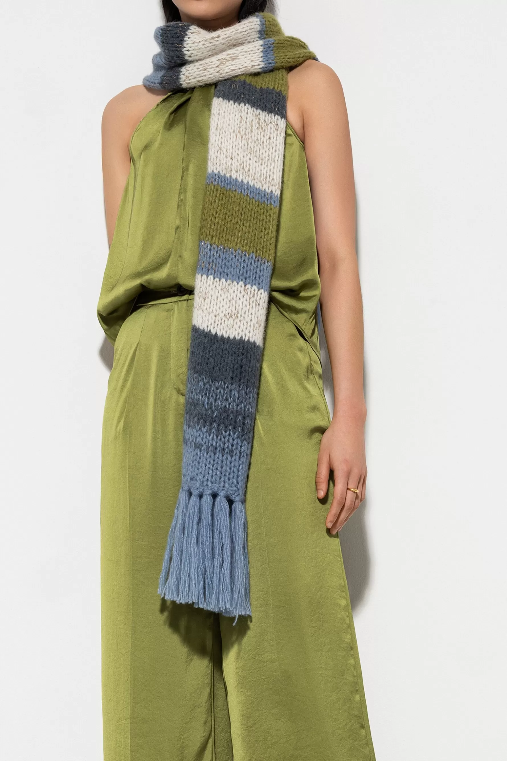 Accessoires-LUISA CERANO Schal Mit Fancy-Stripe multi