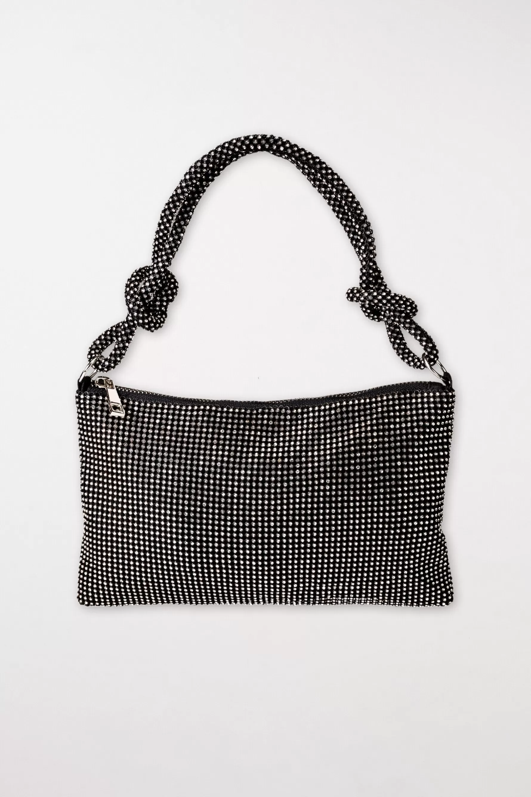Accessoires-LUISA CERANO Strass-Tasche deep black