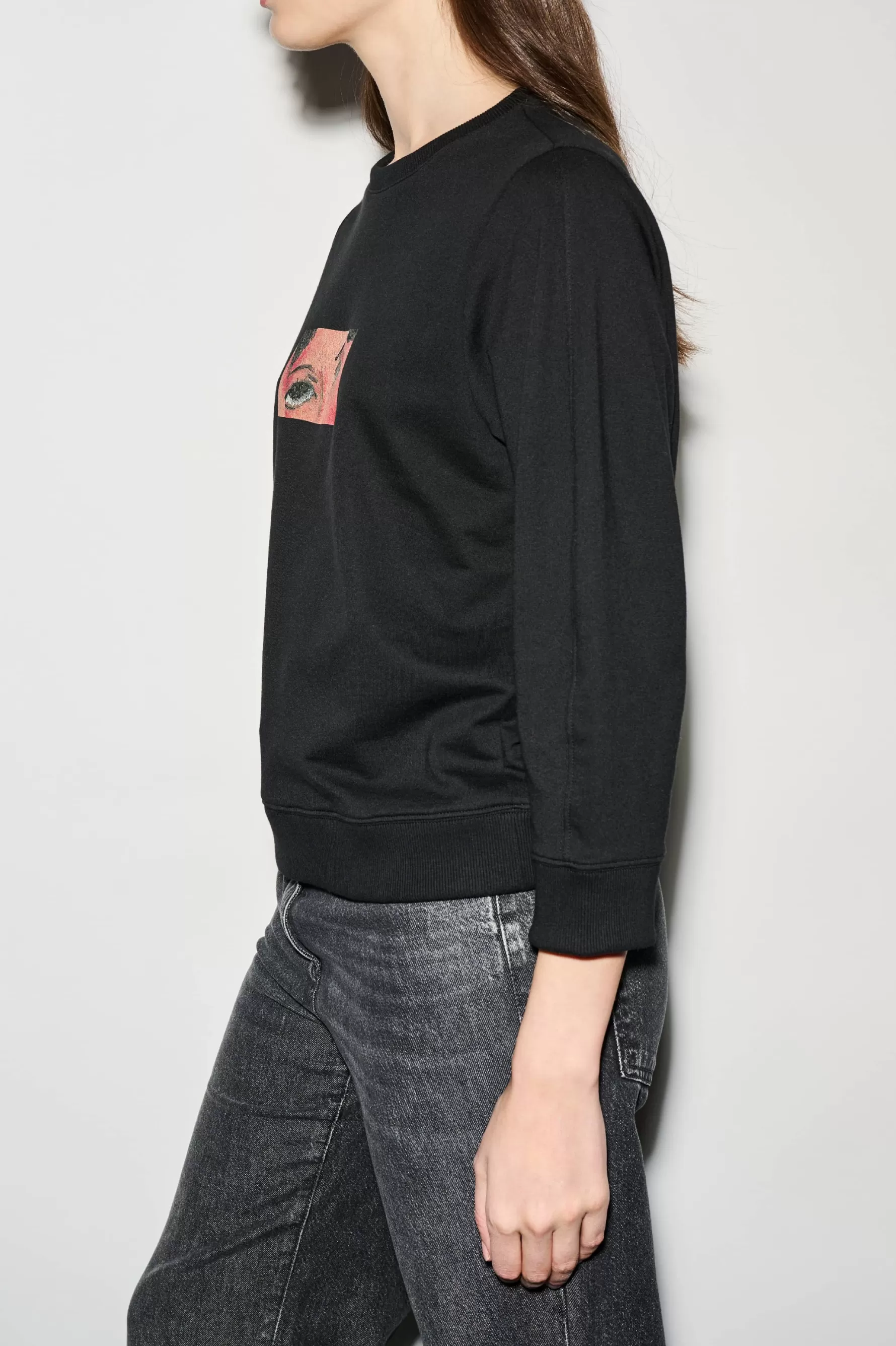 Shirts & Tops-LUISA CERANO Sweater Mit Modigliani-Print black