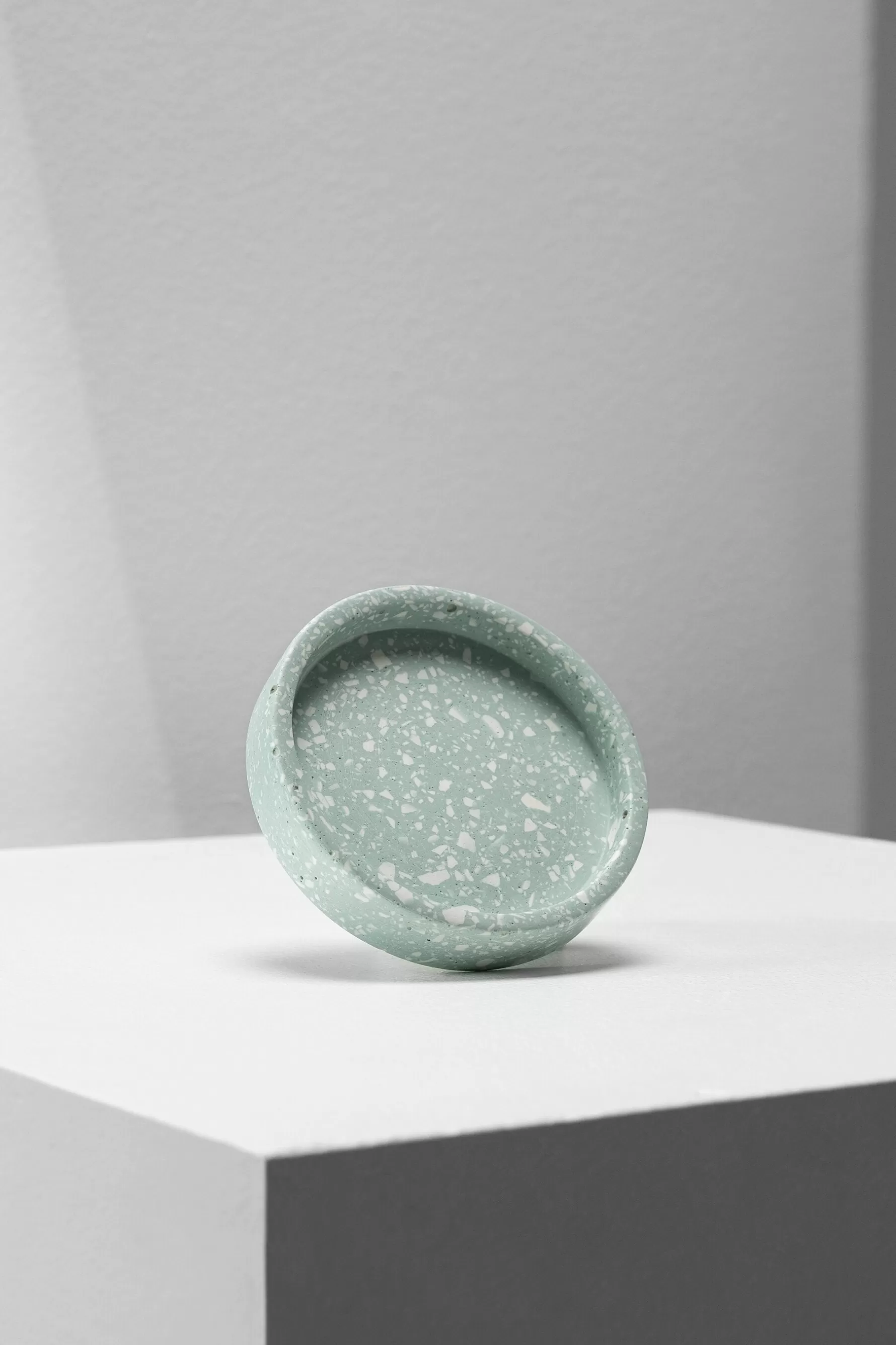 Accessoires-LUISA CERANO Terazzo-Schale (piccolo) mineral aqua