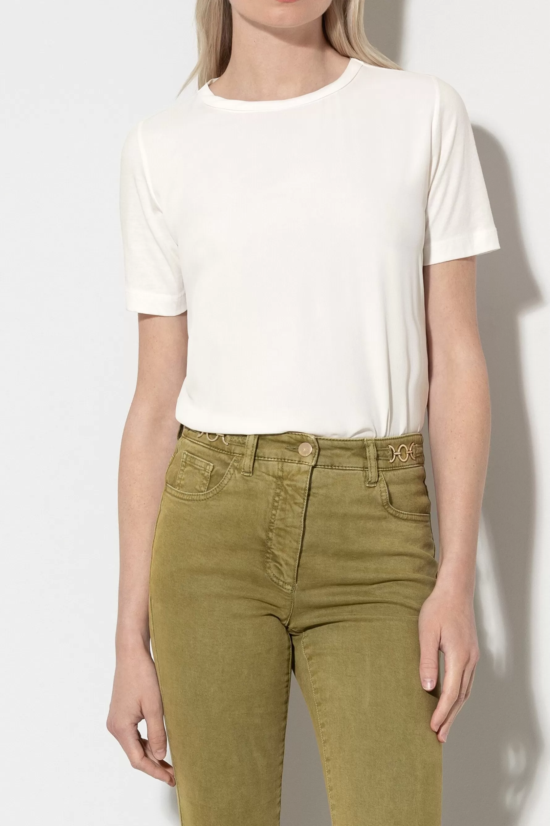 Shirts & Tops-LUISA CERANO T-Shirt Aus Seiden-Mix