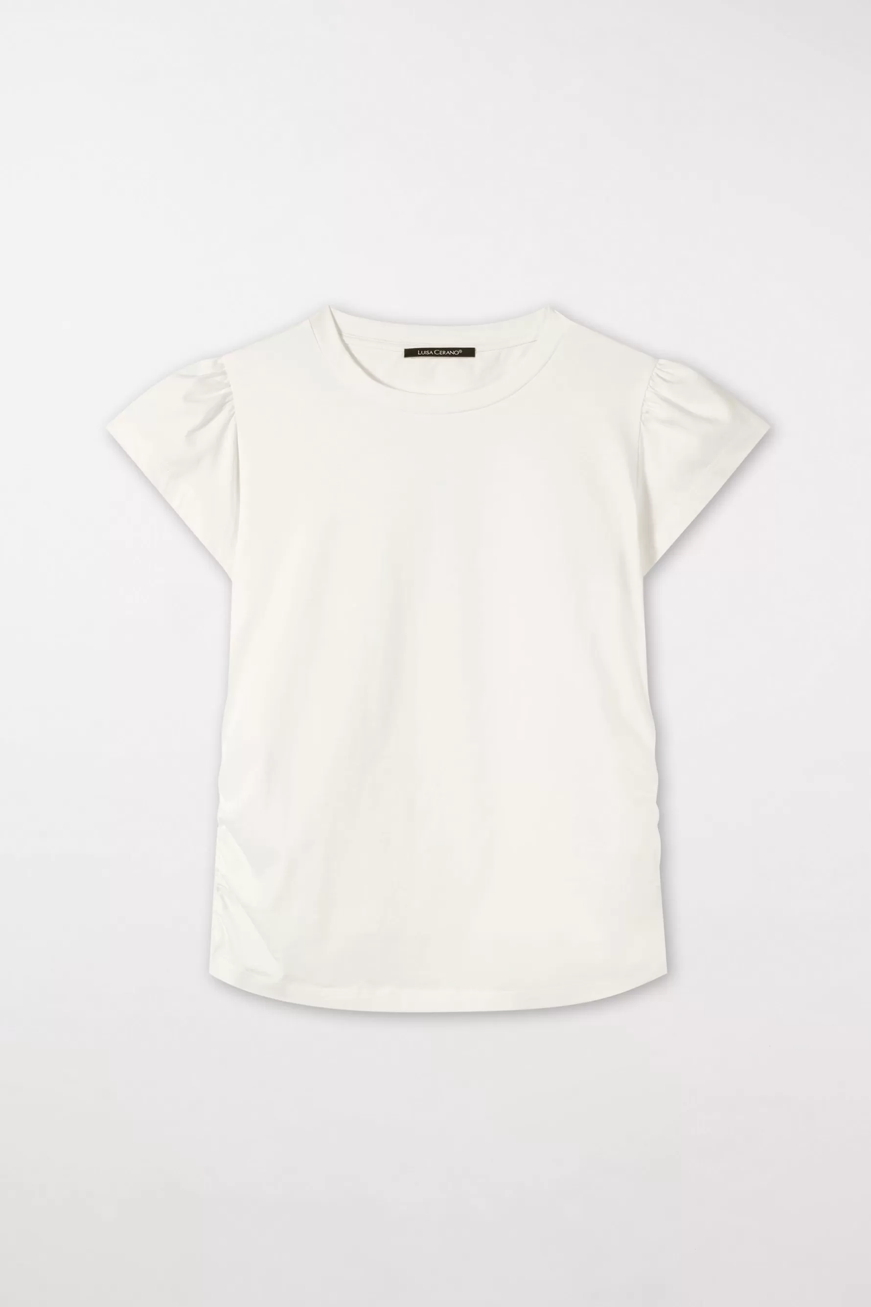 Shirts & Tops-LUISA CERANO T-Shirt Mit Smok-Effekten