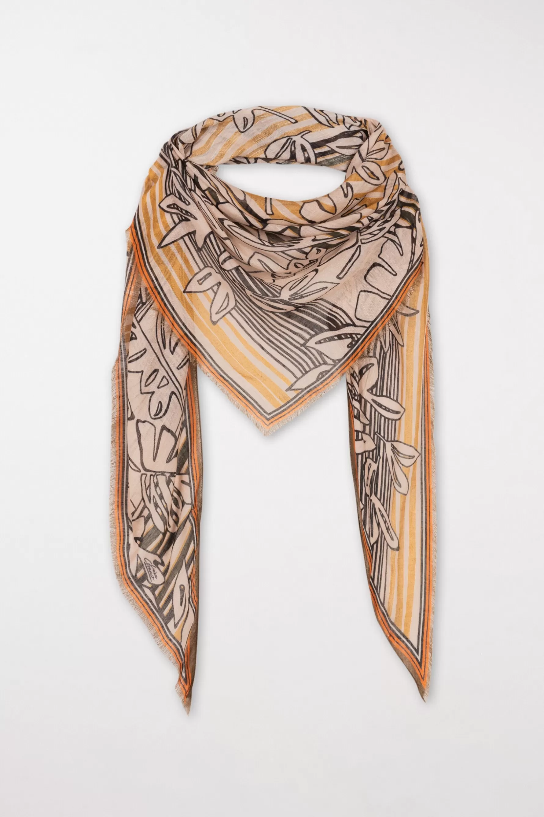 Accessoires-LUISA CERANO Tuch Mit Leaf-Print multi