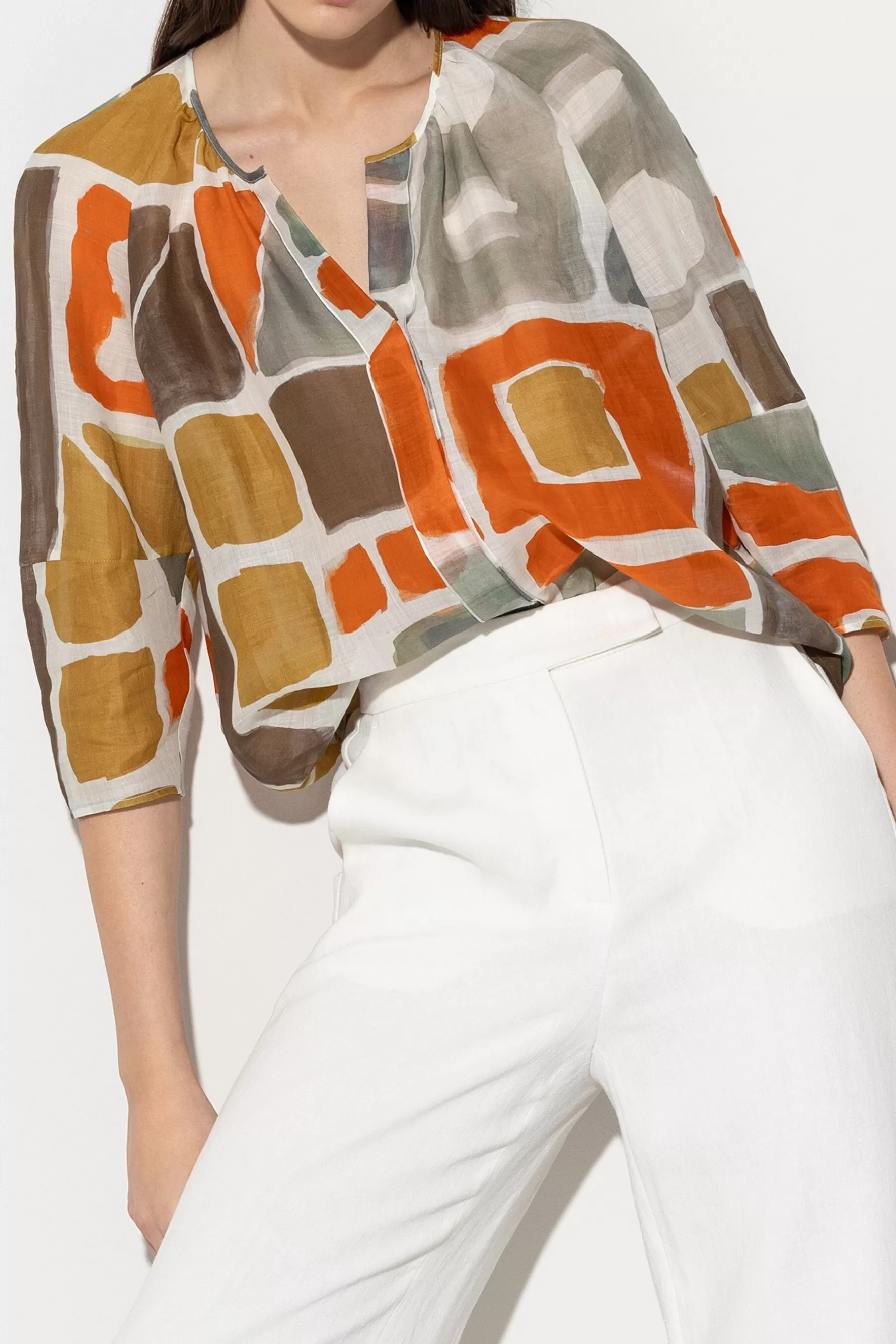 Blusen-LUISA CERANO Tunikabluse Mit Ethnic-Print