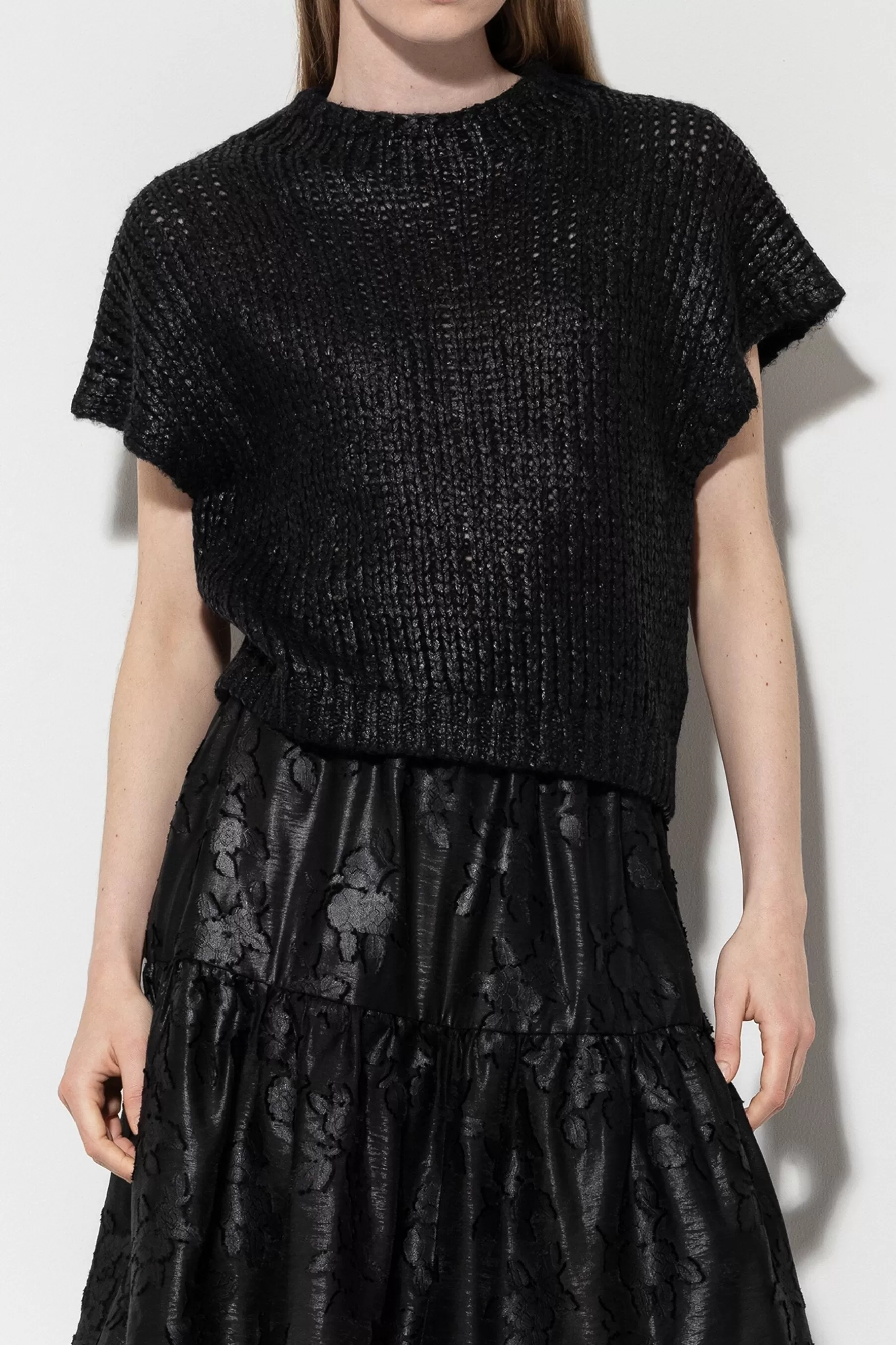 Strick-LUISA CERANO Turtleneck-Pullunder black