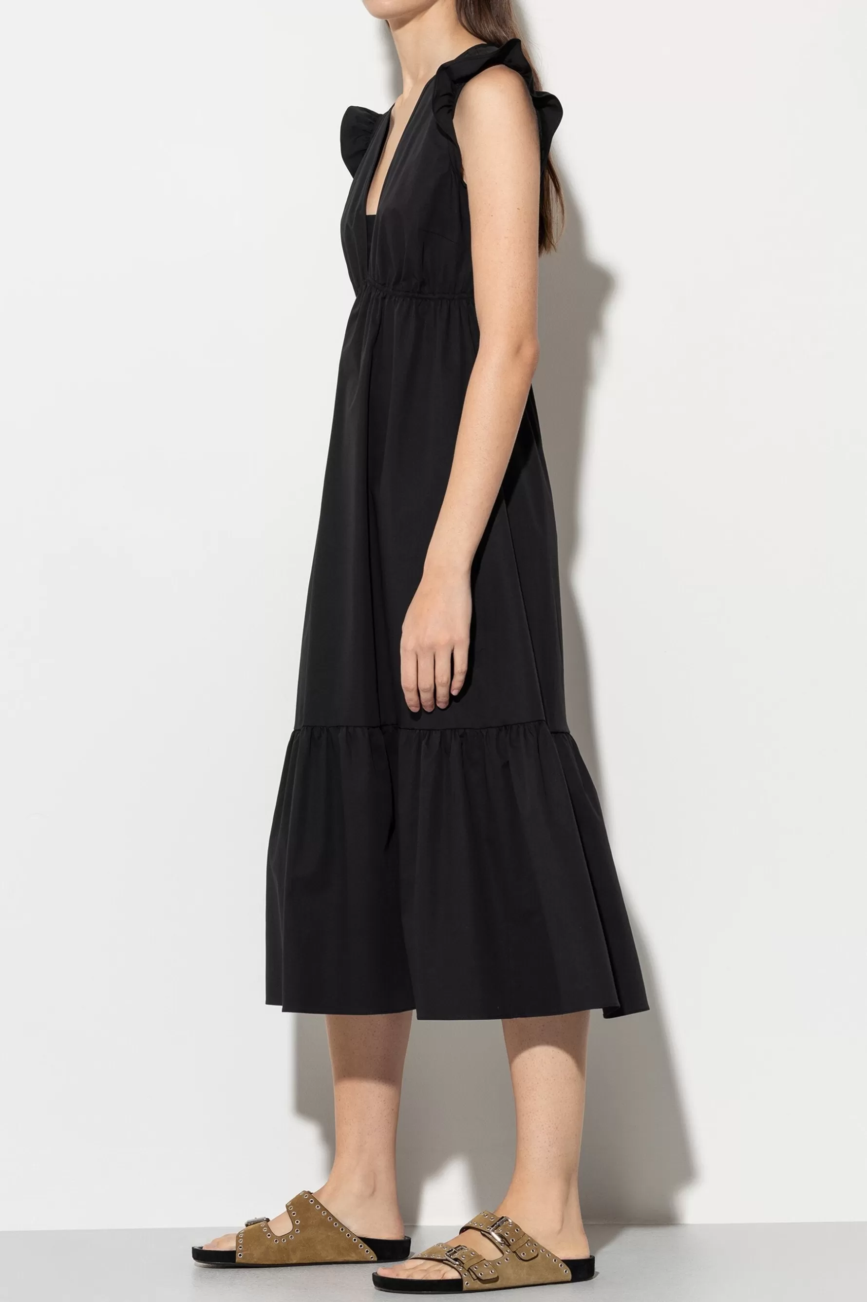 Kleider-LUISA CERANO Volant-Kleid Mit Cu-Sleeve