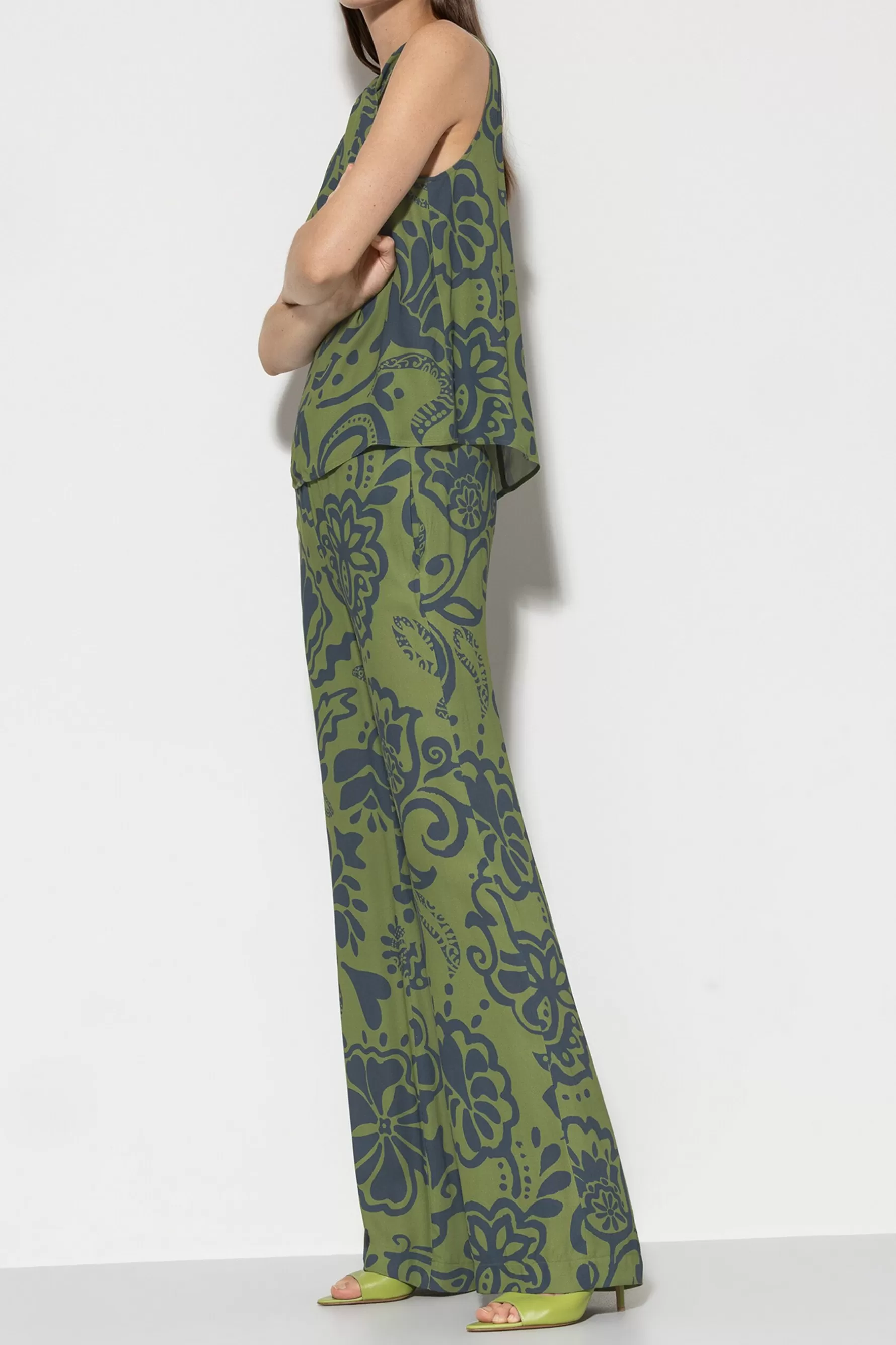 Sets | Hosen-LUISA CERANO Wideleg-Pants Mit Flower-Print multi